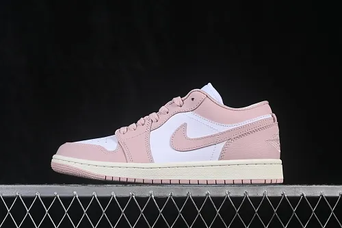 All categories Air Jordan Jordan series basketball shoes Air Jordan 1 Low G version pure original Air Jordan 1 Low AJ1 Joe 1 white pink low-top retro culture basketball shoes DC0774-162